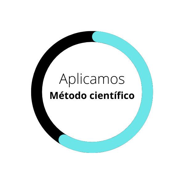 aplicamos método científico con una barra descriptora del proceso rehabilitación psicología y neuropsicología